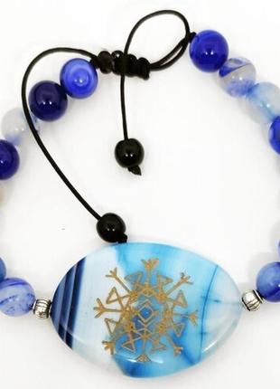 Браслет з рунами на розкриття жіночої сили, енергії та зміцнення здоров'я (код 51)