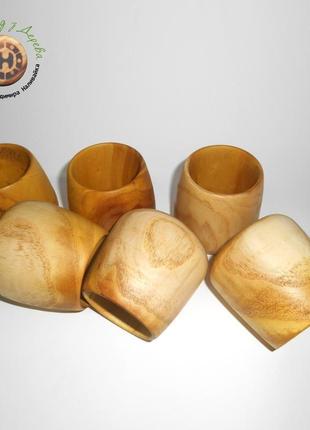 Набор деревянных бокалов из шелковицы1 фото