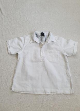 Льняная рубашка для мальчика 2,3 лет