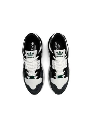 Чоловічі кросівки adidas originals zx torsion white green2 фото