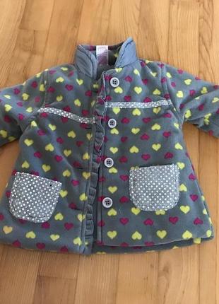 Курточка-пальтечко на дівчинку з блискучими елементами