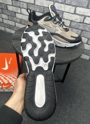 Мужские крассовки nike air max 270 react wtr sepia stone black moon10 фото