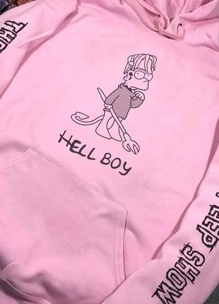 Толстовка розовая loys lil peep art2 фото