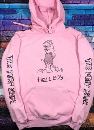 Толстовка розовая loys lil peep art