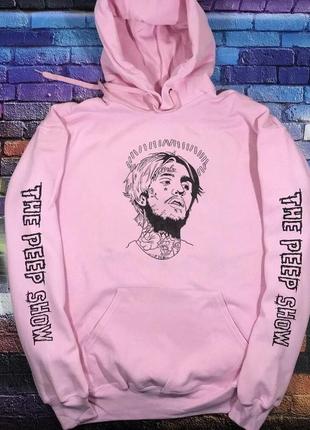 Толстовка розовая loys lil peep2 фото