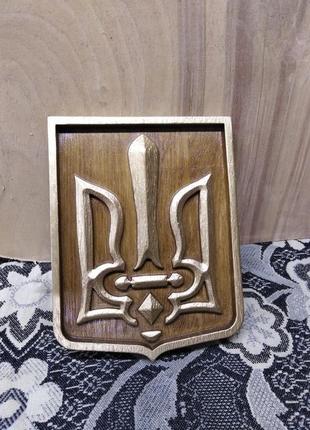 Трезубец деревянный герб украины