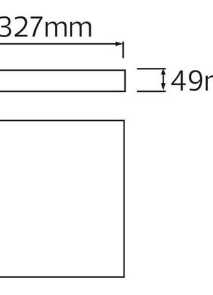 Світильник накладний квадратний  "andrea/s-30" 30w ip 54 6400k  білий 016-067-0030-0104 фото