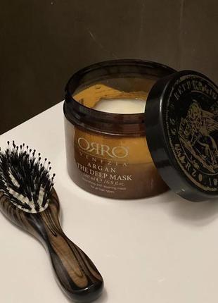 Маска глубокого действия с маслом арганы для питания волос orro venezia argan mask1 фото