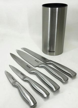 Універсальний кухонний ножовий набір magio mg-1093 5 шт, набір ножів для кухні, кухонні ножі4 фото