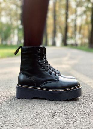 Dr. martens jadon женские ботинки с мехом зимние3 фото