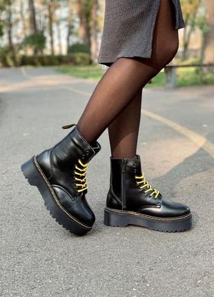 Dr. martens jadon женские ботинки с мехом зимние4 фото