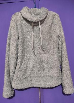 Серое пушистое худи george.