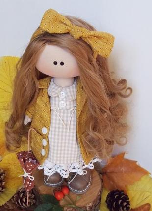 Интерьерная кукла тильда, кукла тыквоголовка6 фото