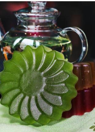 Мыло «зеленый чай» из elia чайная коллекция.