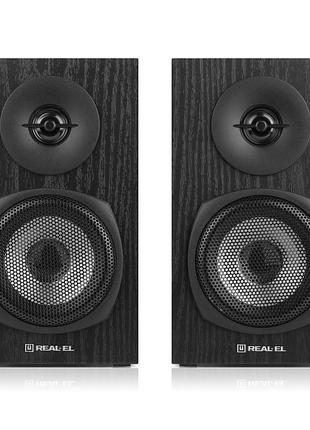 Колонки 2.0 real-el s-225 black 10