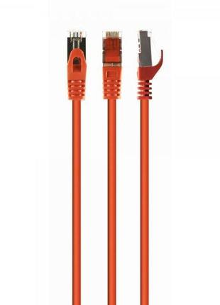 Патч корд cablexpert pp6a-lszhcu-o-0.25m, s/ftp, литой, 50u" штекер с фиксатором, 0.25м, оранжевый.