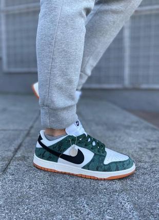 Nike dunk low green snake1 фото