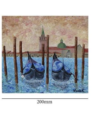 Картина маслом на холсте "венеция" 20х202 фото