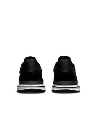 Чоловічі кросівки adidas originals zx 500 black white3 фото