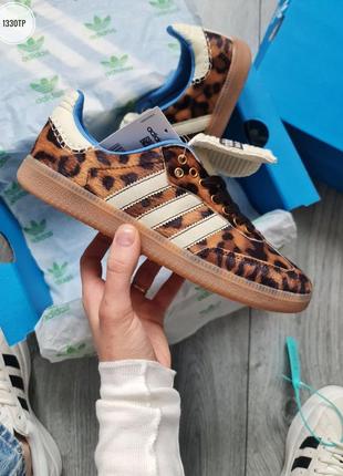 Знижка 🔥 жіночі кросівки adidas samba x wales bonner leopard2 фото