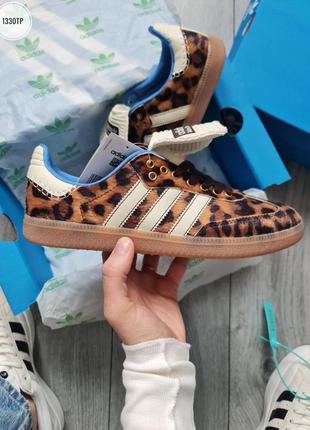 Знижка 🔥 жіночі кросівки adidas samba x wales bonner leopard3 фото