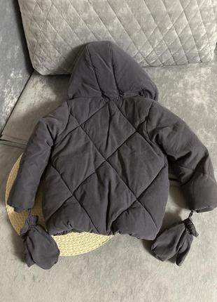 George теплая деми куртка на флисе ткань очень нежная на ощупь и плотная6 фото