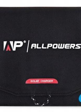 Портативна сонячна панель allpowers 10вт, usb 5 в  2,0а4 фото