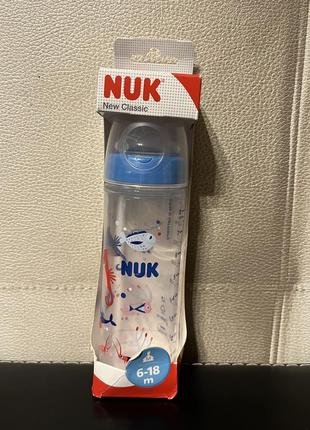 Пляшечка для годування 6-18м nuk 250мл