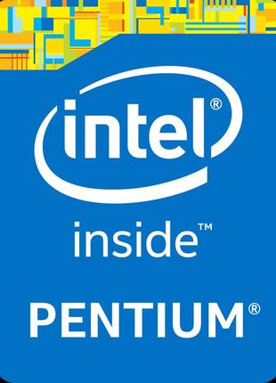 Наклейка intel pentium 4-го покоління blue