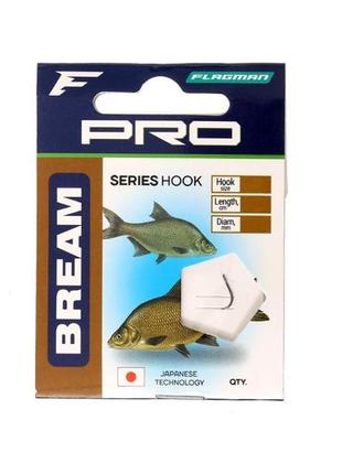 Готовый поводок flagman pro bream hooks №16