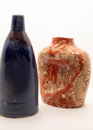 Дві мініатюрні вази "лід і полум'я"3 фото