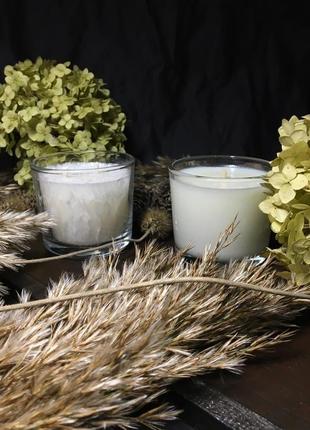 Набір з двох свічок з пальмового та соєвого восків
