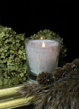 Свічка з пальмового воску з "ефектом світильника"6 фото