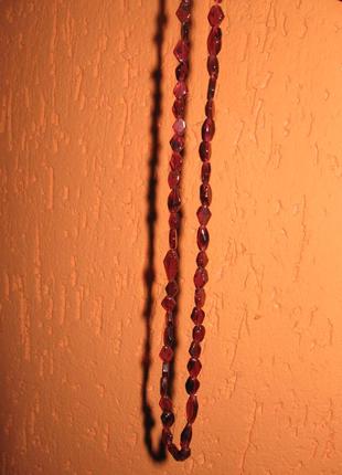 Намисто з натурального граната