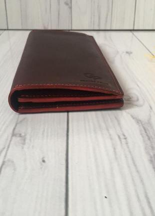 Стильный кошелёк из матовой кожи4 фото