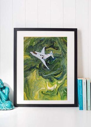 Картина "літак над землею"