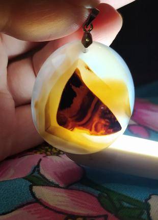 Кулон подвеска дендритовый агат