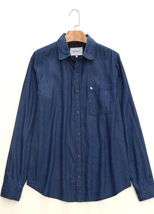 Рубашка carhartt синяя серая