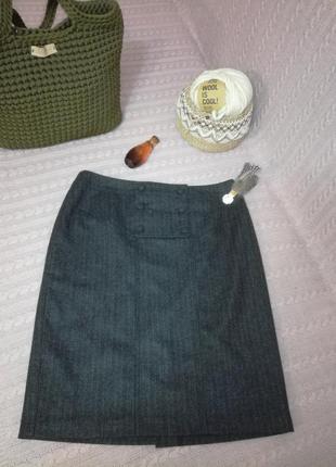 Теплая зимняя шерстяная юбка sixth sense, р.142 фото