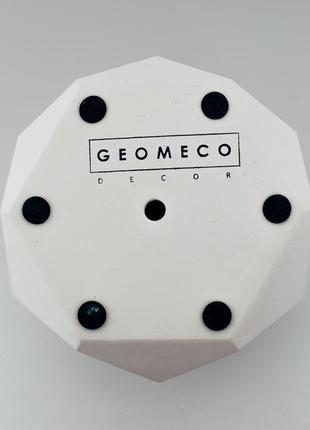 Геометрический бетонный горшок для суккулентов и кактусов eco friendly8 фото