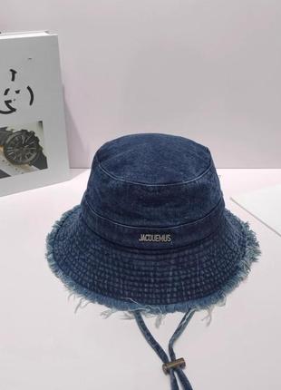 Панама jacquemus джинсовая 5