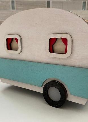 Хлебница ретро фургон дом на колесах. хлебница в американском стиле. для любителей путешествий.2 фото