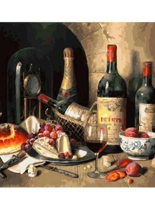 "коллекционные вина, выдержанные временем " . картина - натюрморт (безрамочная)1 фото