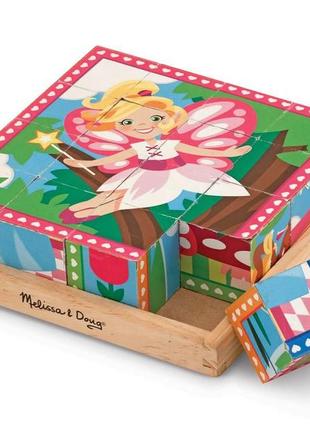 Дерев'яні кубики "принцеси і феї" на платформі melissa&doug (md19040)