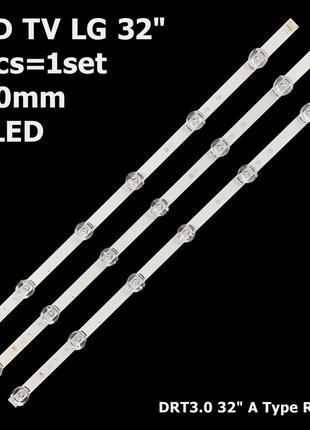 Led підсвітка lg 32 innotek drt 3.0 32″ a /в type rev2.0 (6 led 6v drt3.0 32″) 3 шт.