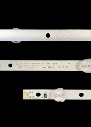 Led підсвітка samsung tv 43" un43j5202afxza ue43j5202 ue43j5272au ue43j5272 gc43d08-zc22ag-17e boei430wu1 1шт.