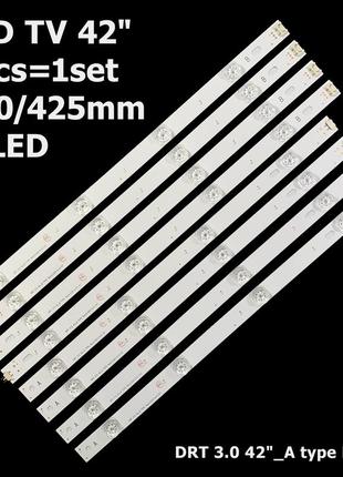 Led підсвітка lg tv 42" 825mm innotek drt 3.0 42" a type rev0.1/ drt 3.0 42" b type 8шт.