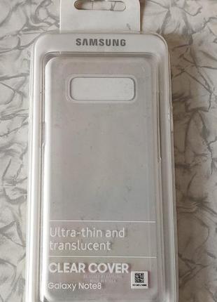 Чохол samsung galaxy note 8 clear cover transparent1 фото