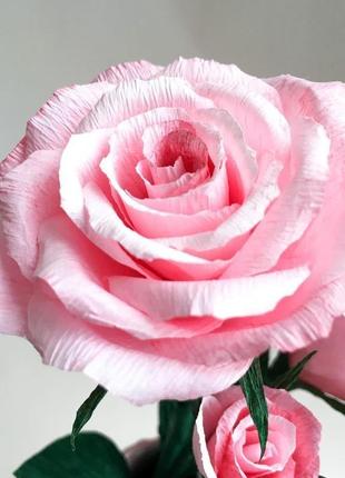 Веточка розовых роз ручной работы2 фото