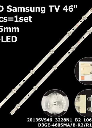 Led підсвітка samsung tv 46" samsung 2013svs46_3228n1_b2_l06 r05_rev1.5_130724 d3ge-460sma-r2 8шт.